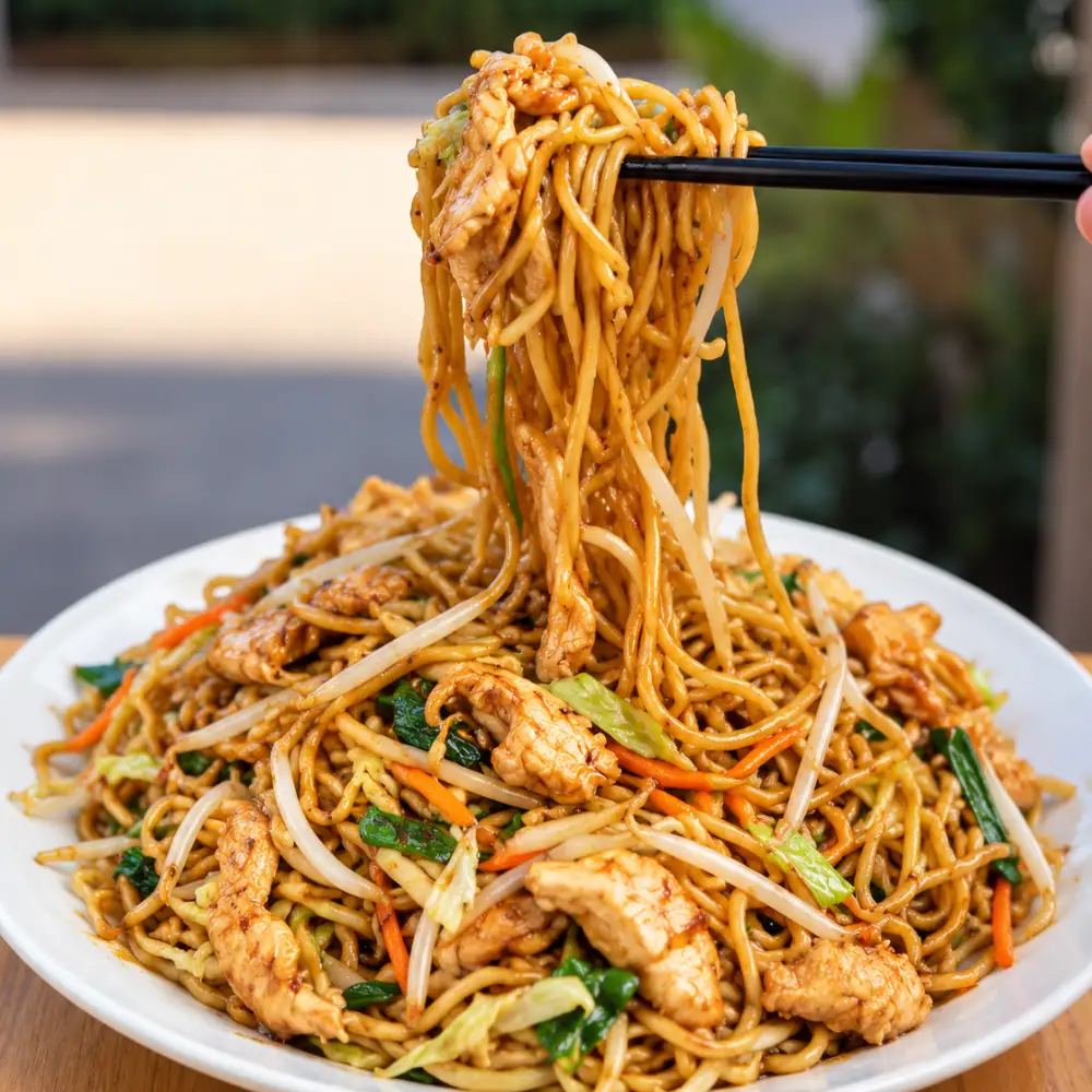 Wok-Tossed Chicken Chow Mein
