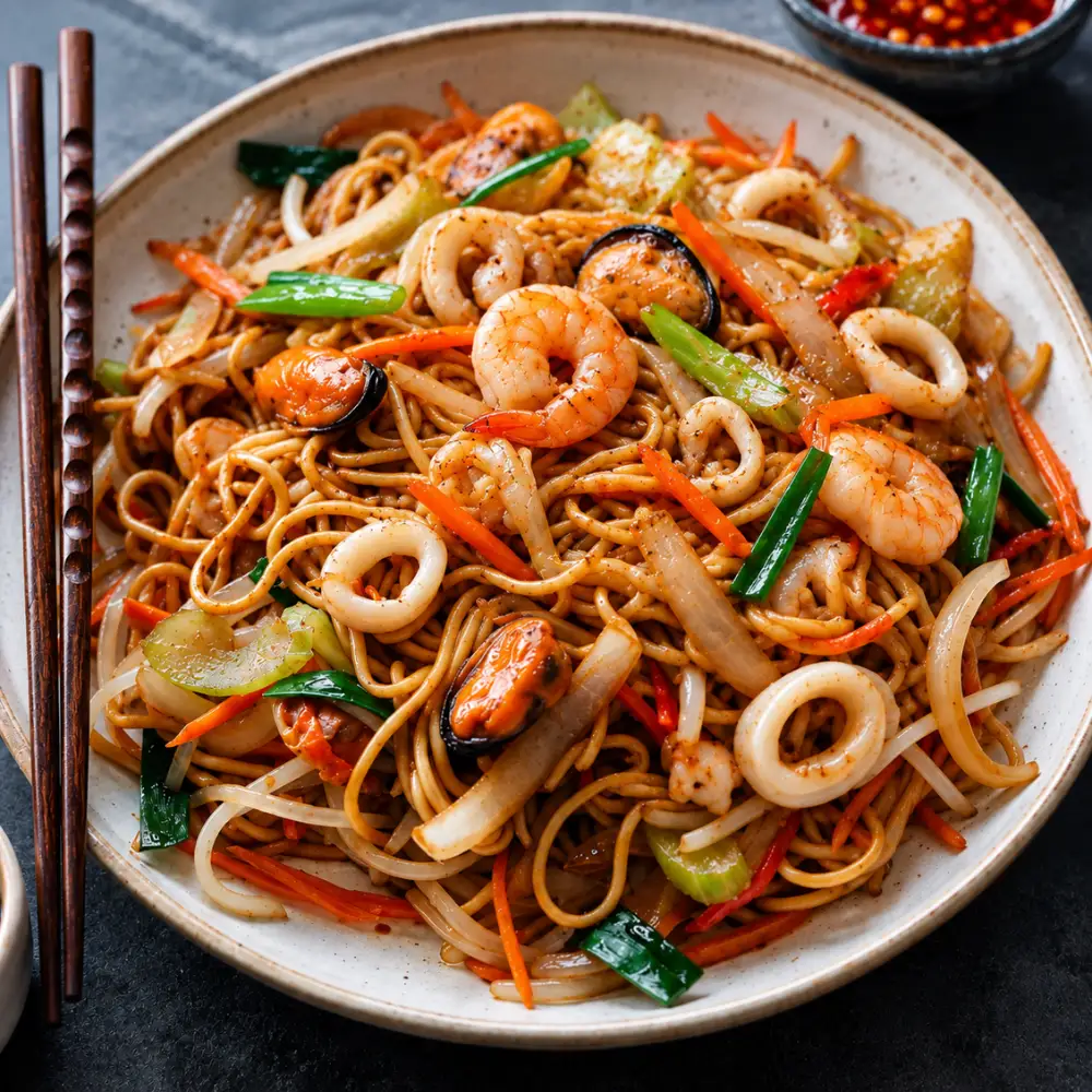 Seafood Chow Mein