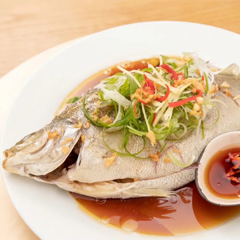 Jade-Steamed Pomfret